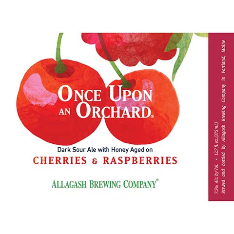 Allagash Once Upon An Orchard Dark Sour Ale (Cherries, Raspberries)