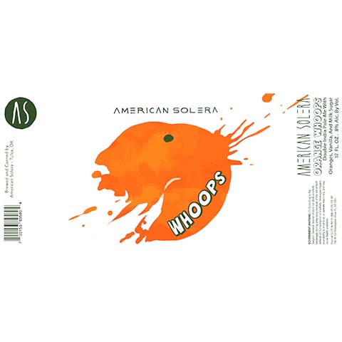 American Solera Orange Whoops DIPA