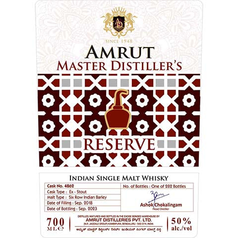 Amrut Master Distiller's Indian Single Malt Whisky
