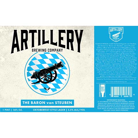 Artillery-The-Baron-Von-Steuben-Oktoberfest-Style-Lager-16OZ-CAN