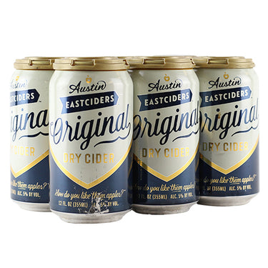 Austin Eastciders Original Dry Cider – CraftShack - Buy craft beer online.
