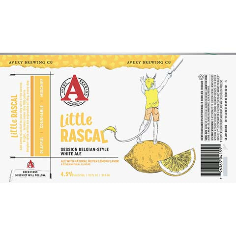 Avert White Rascal Avery Little Rascal White Ale – CraftShack - Buy craft beer online.