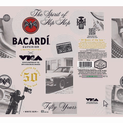 Bacardi Superior x VMA White Rum