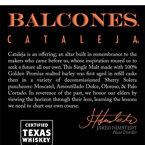 Balcones Cataleja Whisky