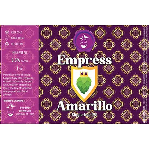 Bald Birds Empress Amarillo Single-Hop IPA