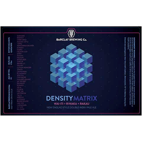 Barclay Density Matrix DIPA
