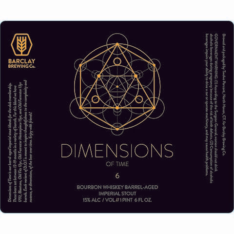 Barclay Dimensions of Time - 6 (Bourbon Blend) Imperial Stout