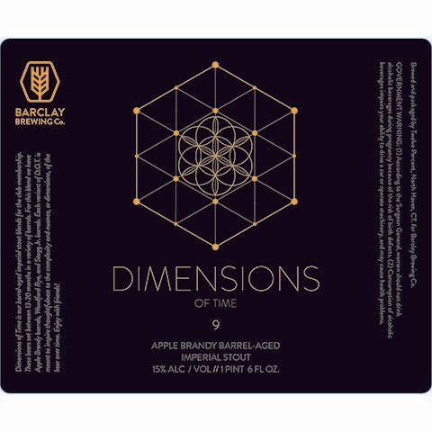 Barclay Dimensions of Time - 9 (Apple Brandy) Imperial Stout