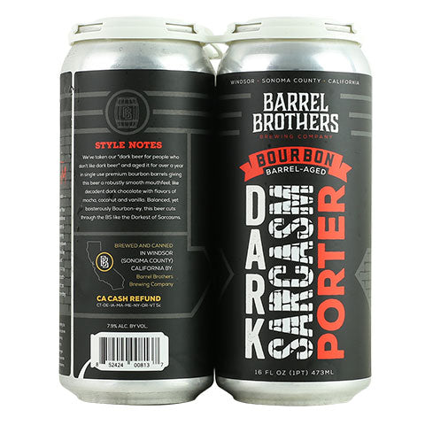 Barrel Brothers Dark Sarcasm (Bourbon Barrel Aged) Porter