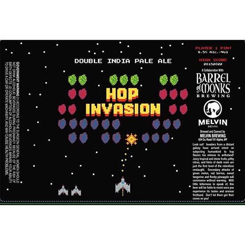 Barrel of Monks Hop Invasion DIPA
