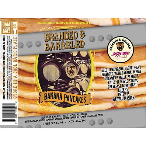 Belching Beaver Branded & Barreled Banana Pancakes Imperial Stout