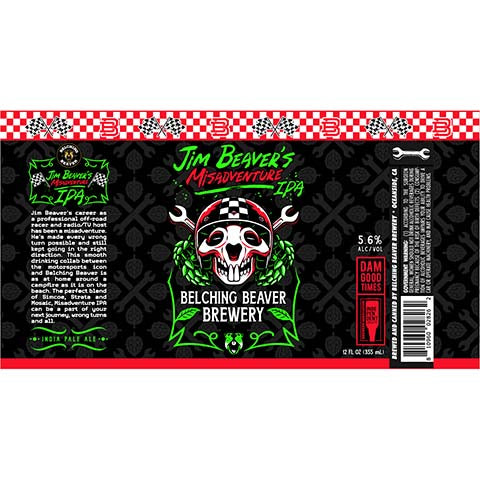 Belching Beaver Jim Beaver's Misadventure IPA