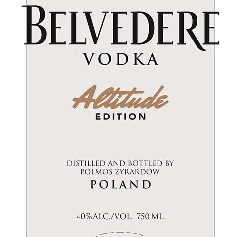Belvedere Altitude Edition Vodka