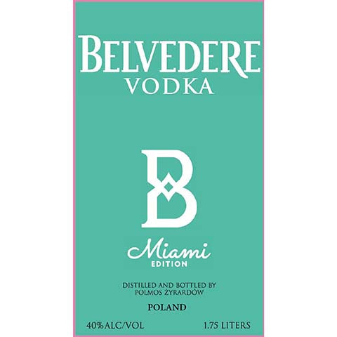 Belverde Belvedere Miami Edition Vodka