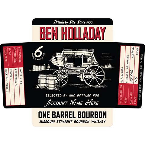 Ben Holladay One Barrel Bourbon Whiskey