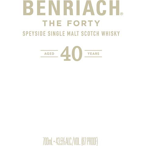 BenRiach The Forty Speyside Single Malt Scotch Whisky