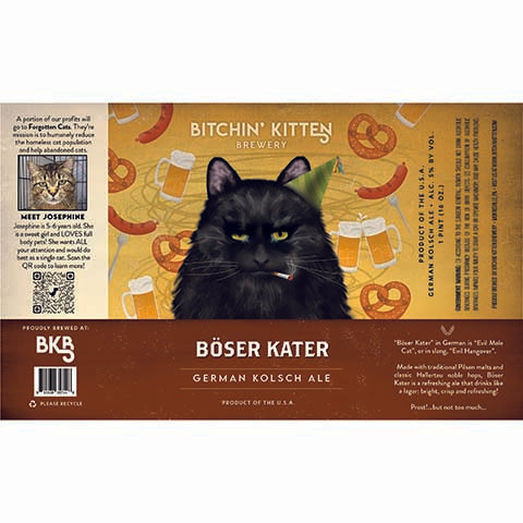 Bitchin' Kitten Boser Kater Kolsch Ale