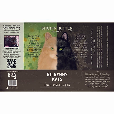 Bitchin' Kitten Kilkenny Kats Irish Lager