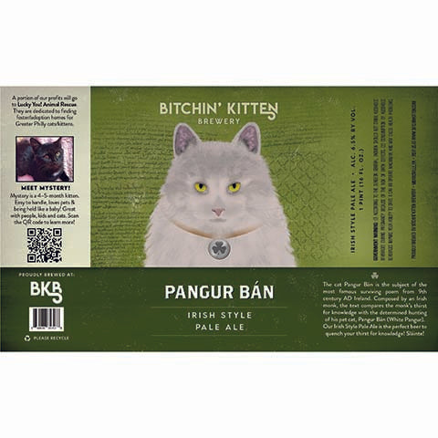 Bitchin' Kitten Pangur Ban Irish Pale Ale