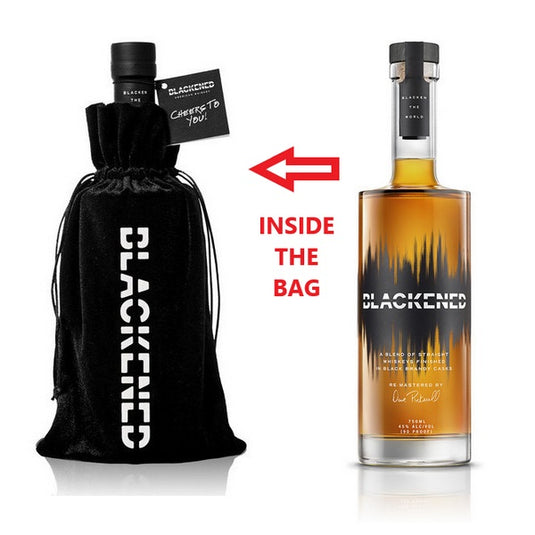 Blackened Whiskey Bottle & Bag Gift Pack