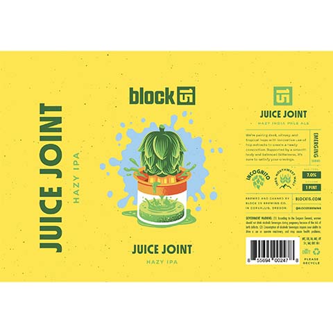 Block 15 Juice Joint Hazy IPA