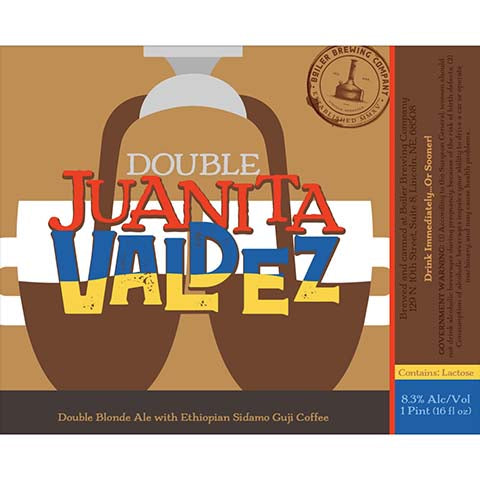 Boiler Double Juanita Valdez Double Blonde Ale