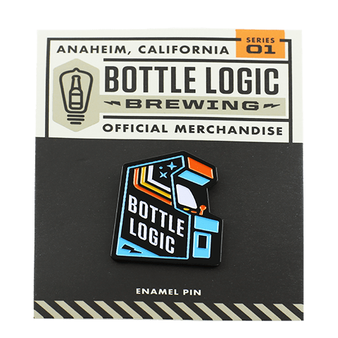 Bottle Logic Arcade Pin (Blue)