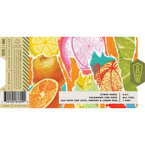 Bottle Logic Citrus Shred Calamansi Lime Gose