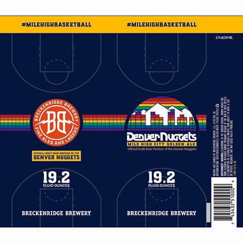 Breckenridge Denver Nuggets Mile High City Goden Ale