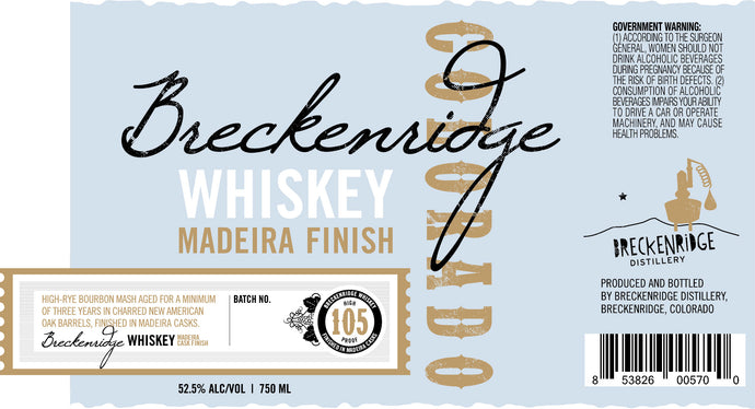 Breckenridge Bourbon Madeira Finish Whiskey