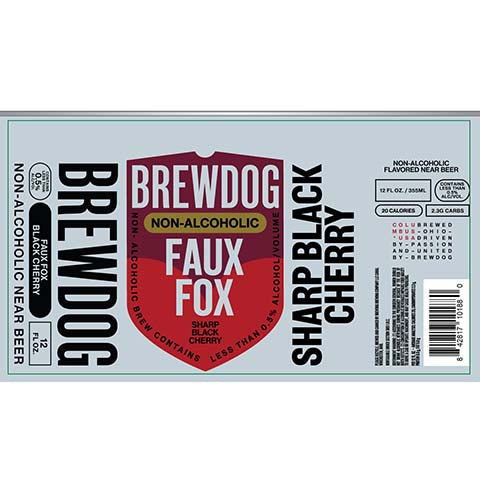 BrewDog Faux Fox Sharp Black Cherry (Non-Alcoholic)