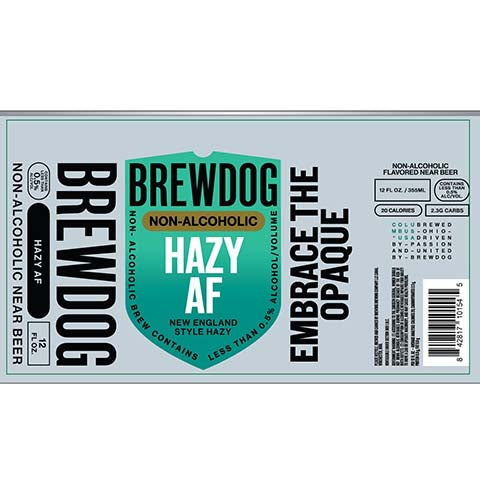 BrewDog Hazy AF Embrace The Opaque (Non-Alcoholic)