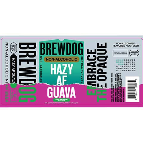 Brewdog Hazy AF Guava (Non-Alcoholic)