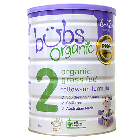 Bubs Organic® Grass Fed Follow-on Formula Stage 2