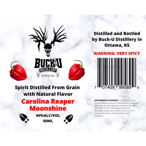Buck-U-Distillery-Carolina-Reaper-Moonshine-50ML-BTL