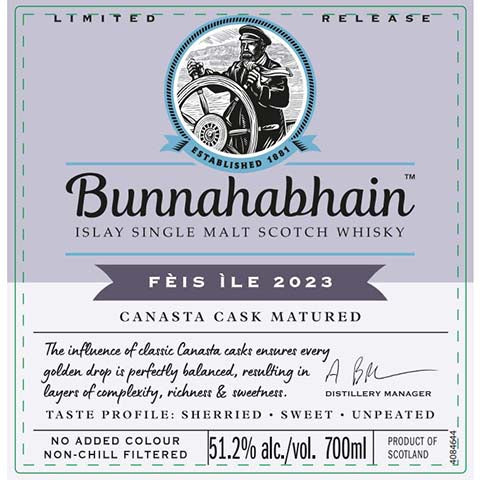 Bunnahabhain Canasta Cask Matured Single Malt Scotch Whisky
