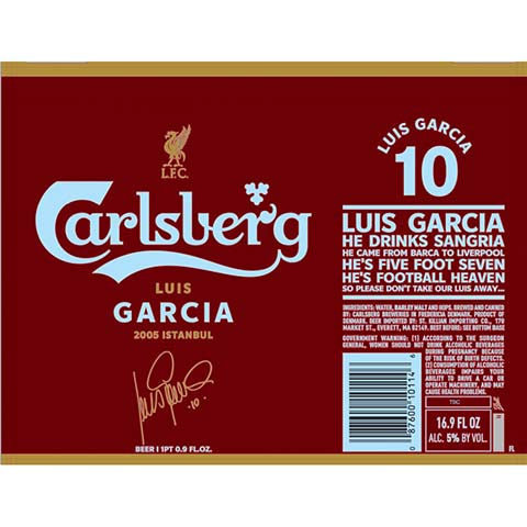 Carlsberg Luis Garcia 10