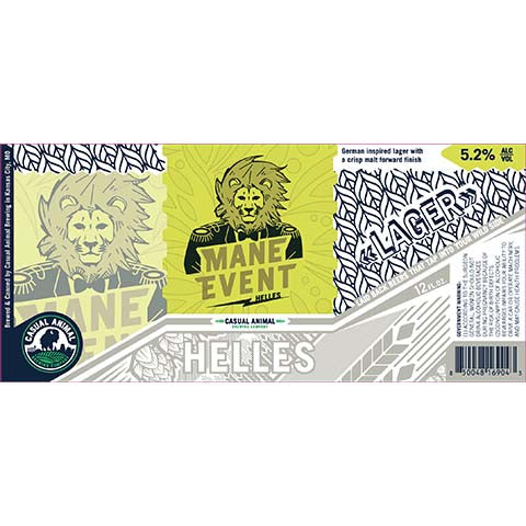 Casual Animal Mane Event Helles Lager