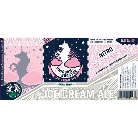 Casual Animal Unicorn Booster Ice Cream Ale