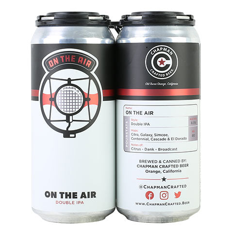 Chapman Crafted On The Air Double IPA