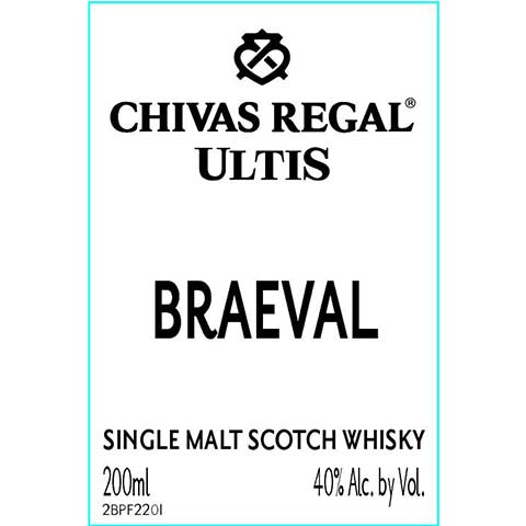 Chivas Regal Ultis Braeval Single Malt Scotch Whisky