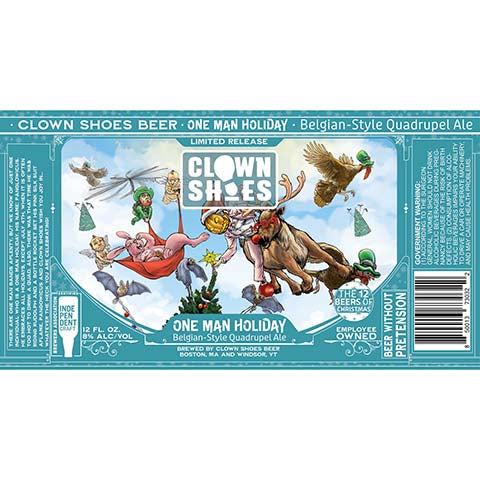 Clown Shoes One Man Holiday Belgian Quadrupel Ale