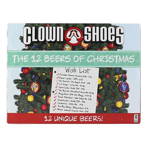 Clown Shoes- The 12 Beers of Christmas 12 Pack