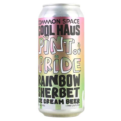 Common Space/Cool Haus Pint Of Pride Rainbow Sherbet Ice Cream