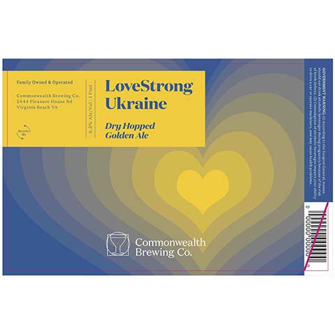 Commonwealth LoveStrong Ukraine Golden Ale