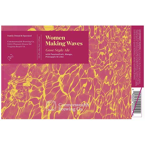 Commonwealth Women Making Waves Gose Ale