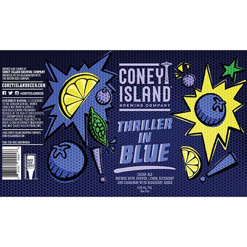 Coney Island Thriller In Blue Cream Ale