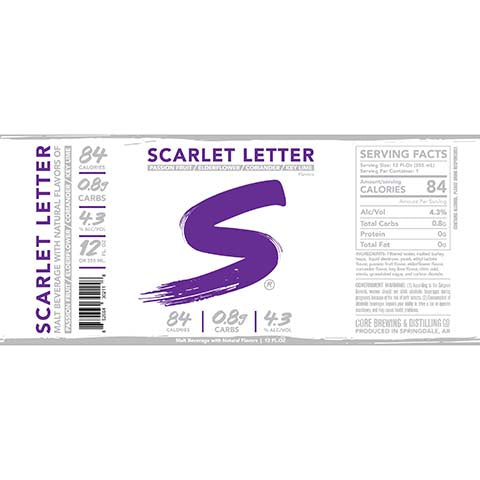 Core Scarlet Letter Purple