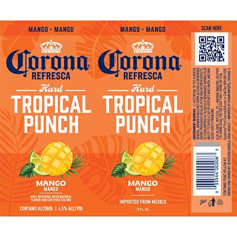 Corona Refresca Hard Tropical Punch (Mango)