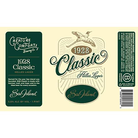 Creature Comforts 1928 Classic Helles Lager